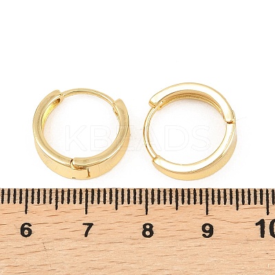 Brass Hoop Earrings EJEW-D348-25G-1
