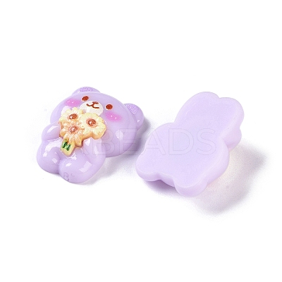 Cartoon Bear Opaque Resin Decoden Cabochons CRES-I031-02-1