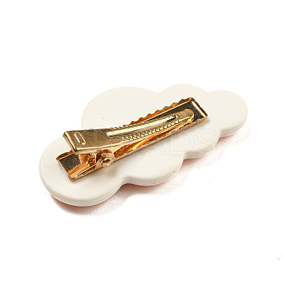 Cute Cloud Resin Alligator Hair Clips LS-AJEW-U004-04D-1