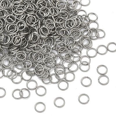 Tarnish Resistant 304 Stainless Steel Open Jump Rings X-STAS-M008-04A-1