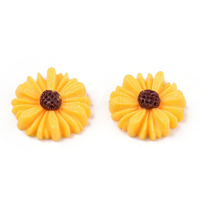 Opaque Flatback Resin Cabochons Accessories RESI-TAC0003-30B-02-1