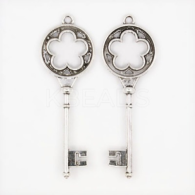 Tibetan Style Alloy Big Pendants TIBEP-3580-AS-LF-1