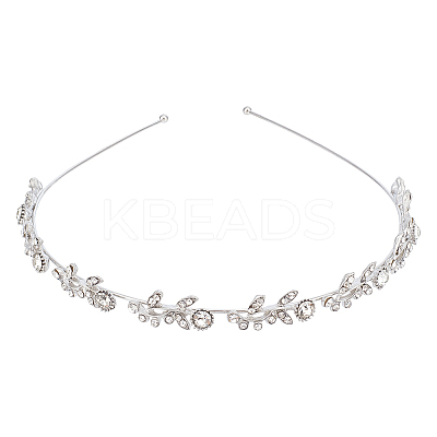 Alloy with Rhinestone Hair Bands for Women Girls AJEW-WH0609-316P-1