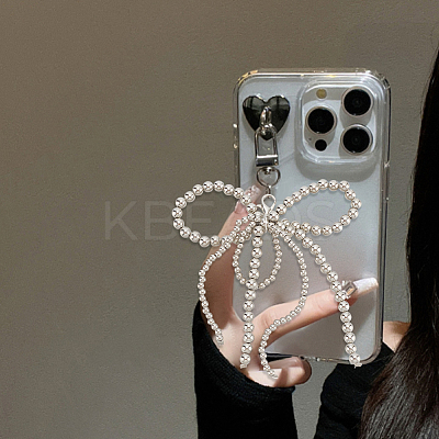 4Pcs 2 Styles Bowknot Plastic Imitation Pearl Shoe Charms AJEW-HY0001-93-1