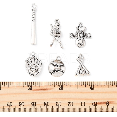 70Pcs 7 Styles Tibetan Style Alloy Message Pendants TIBEP-FS0001-36-1