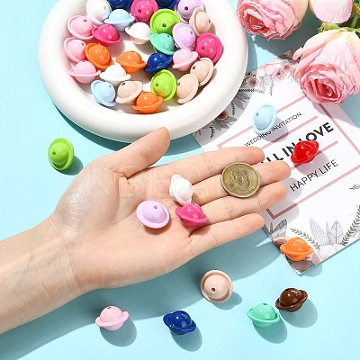 Acrylic Beads MACR-CJZ0001-04-1