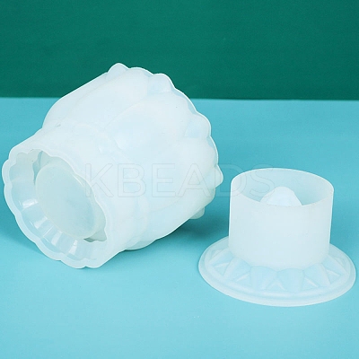 Storage Box Glass Jar Mold Silicone Molds DIY-P019-10-1