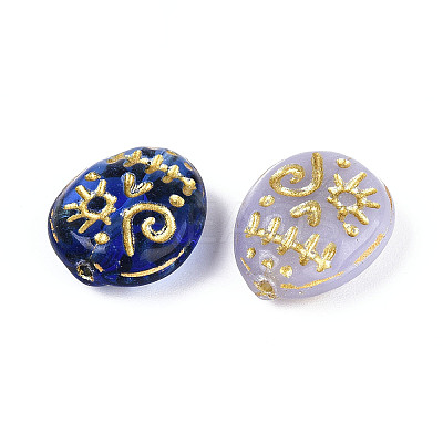Skull Glass Beads GLAA-T025-53M-01-1