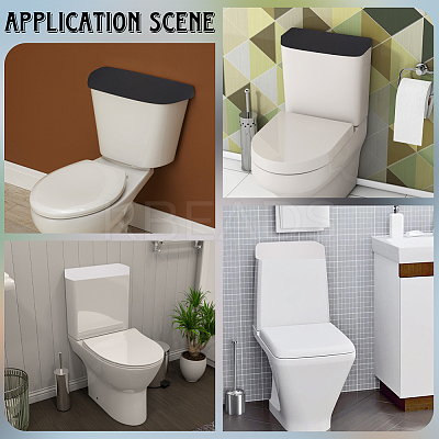 2 Colors Polyester Toilet Lid Dust Cover AJEW-CN0003-21A-1