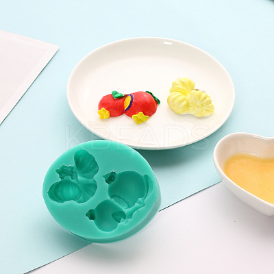 Pomegranate & Garlic Shape DIY Food Grade Silicone Molds DIY-J007-01B-1