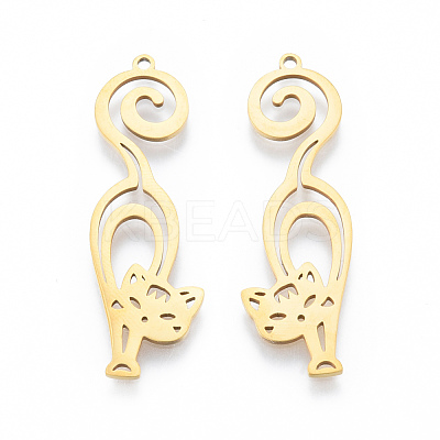 201 Stainless Steel Pendants STAS-N090-LA930-2-1