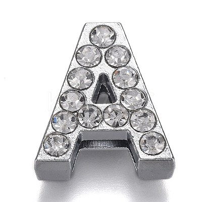 Alloy Slide Charms RB-F034-01-P-RS-1