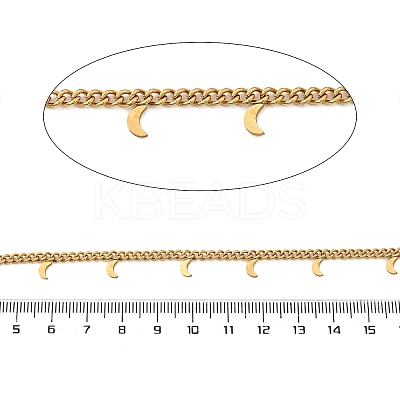 Ion Plating(IP) 304 Stainless Steel Curb Chains CHS-G041-02G-02-1