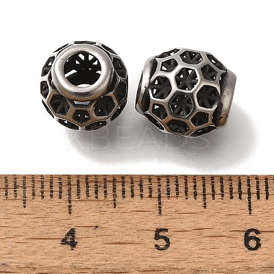 304 Stainless Steel European Beads STAS-D191-22A-AS-1