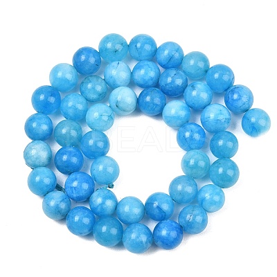 Natural Dyed White Jade Beads Strands GG-CBAEB22-B01-8mm-07-1