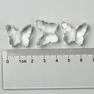 Transparent Acrylic Beads PL405Y-6-1