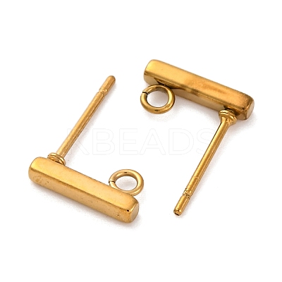 Ion Plating(IP) 316 Stainless Steel Stud Earring Findings LS-STAS-E482-03B-G-A-1