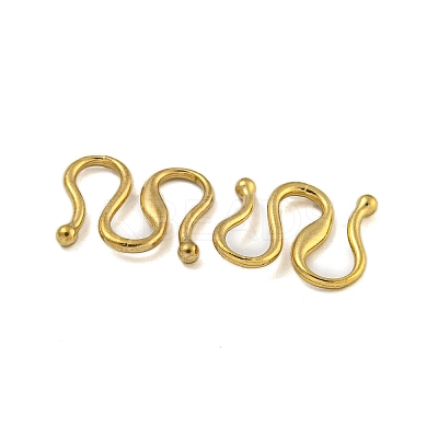 Ion Plating(IP) 304 Stainless Steel S-Hook Clasps STAS-U007-19B-G-1