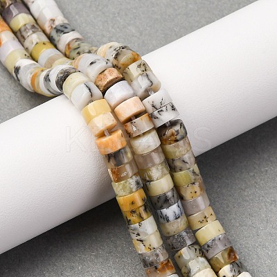 Natural Yellow Opal Beads Strands G-Z006-C41-1