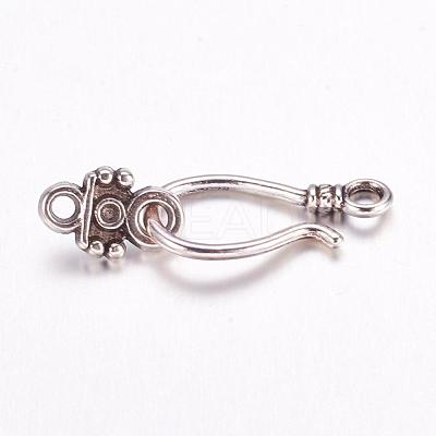 Tibetan Style Hook and Eye Clasps LF1278Y-NF-1