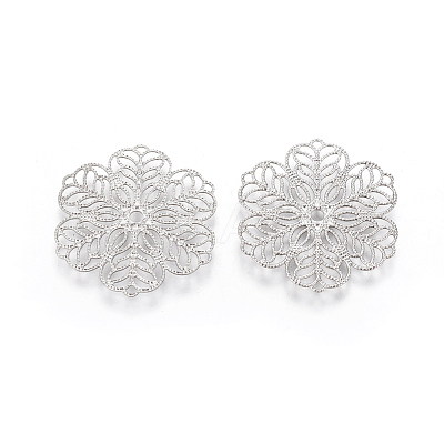 Non-Tarnish 304 Stainless Steel Filigree Joiners X-STAS-G192-15P-1