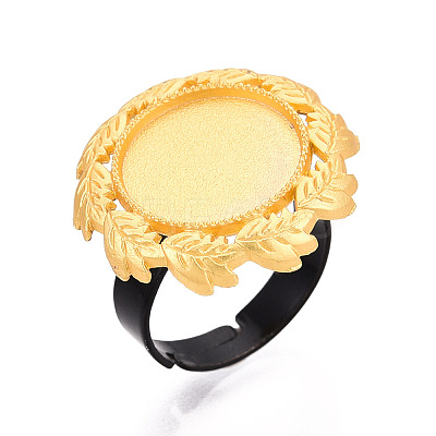 Adjustable Alloy & Iron Bezel Cup Ring Base with Rotatable Tray MAK-T012-01G-1