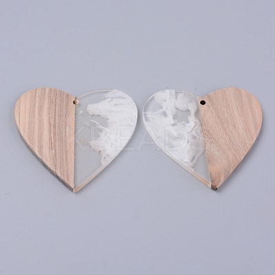 Resin & Wood Pendants LS-RESI-R428-12B-1