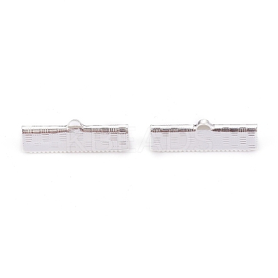 304 Stainless Steel Ribbon Crimp Ends STAS-P249-29A-S-1