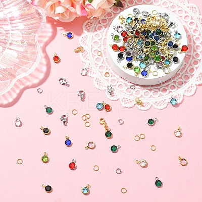 40Pcs 304 Stainless Steel Glass Charms STAS-YW0002-99-1