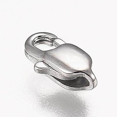 Non-Tarnish 316 Surgical Stainless Steel Lobster Claw Clasps X-STAS-Z013-01C-1
