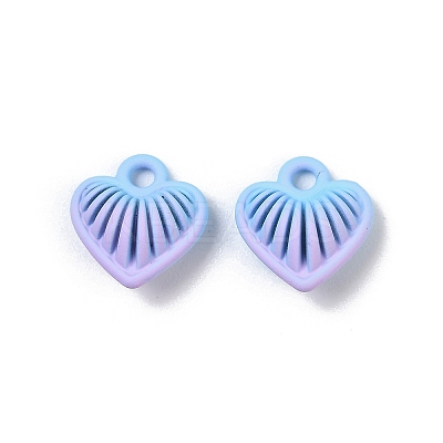 Spray Painted Alloy Pendants PALLOY-S038-15C-1