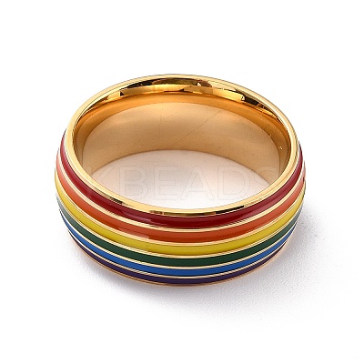 Rainbow Pride Finger Ring LS-RJEW-M140-01G-1