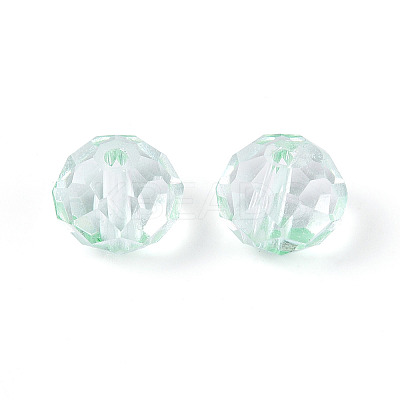 Baking Paint Transparent Glass Beads X1-GLAA-N011-10mm-07-1