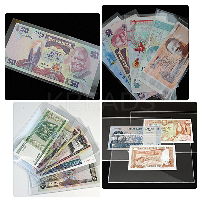 Plastic Paper Money Holder with Storage Case AJEW-WH0140-45-1