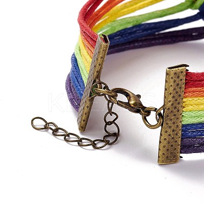 Rainbow Pride Bracelet LS-BJEW-F424-02-1