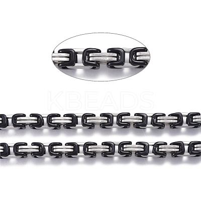 304 Stainless Steel Byzantine Chains CHS-K010-03A-BP-1