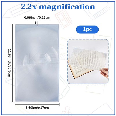 Fresnel Magnifying Glass With Acrylic Lens DIY-SP0004-51A-1