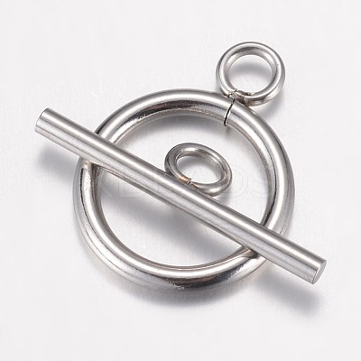 Non-Tarnish 304 Stainless Steel Toggle Clasps X-STAS-G071-36P-1
