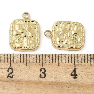Ion Plating(IP) 304 Stainless Steel Pendant Rhinestone Settings STAS-B075-16G-1