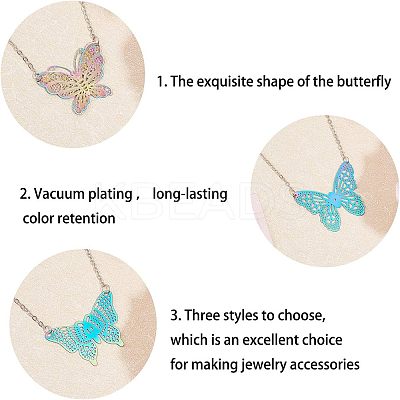 201 Stainless Steel Filigree Pendants STAS-UN0011-91M-1