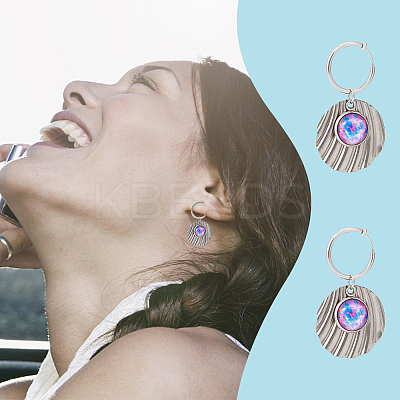 4 Pairs 201 Stainless Steel Retractable Clip-on Hoop Earrings STAS-UN0052-03A-1