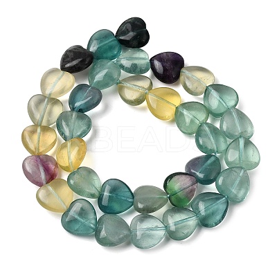 Natural Green Purple Yellow Fluorite Beads Strands G-NH0048-A01-01A-1