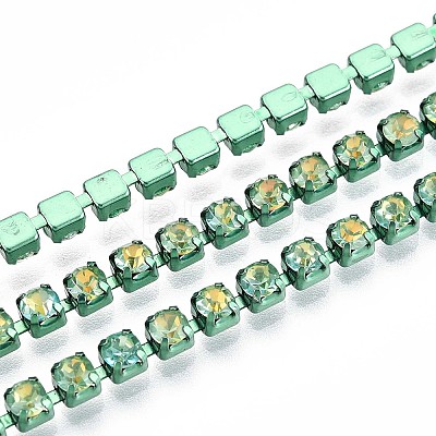Iron Rhinestone Cup Chains CH-T006-05A-01-1