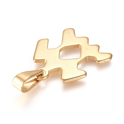 304 Stainless Steel Pendants STAS-L210-06L-G-1