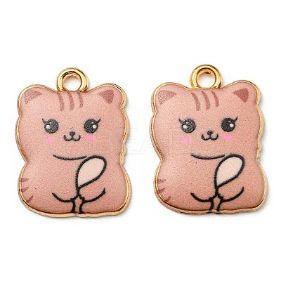 Printed Alloy Pendants ENAM-L042-07G-04-1