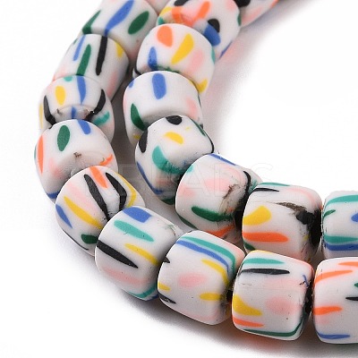 Handmade Polyester Clay Beads Strand X-CLAY-P001-01A-1