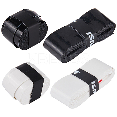 8Pcs 4 Style PU Leather Anti-slip Tennis Racquet Overgrip FIND-CN0001-49-1