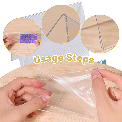 Name Plastic Table Top Display Stand ODIS-WH0070-86A-1