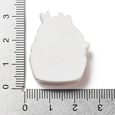 Spring Cherry Blossoms Theme Opaque Resin Cupcake Decoden Cabochons X-RESI-E055-02E-1