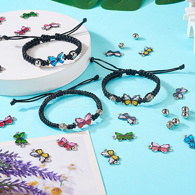DIY Butterfly Bracelet Making Kit DIY-TA0004-90-1